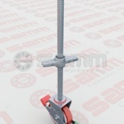 Rueda niveladorde 8 plg con tornillo 